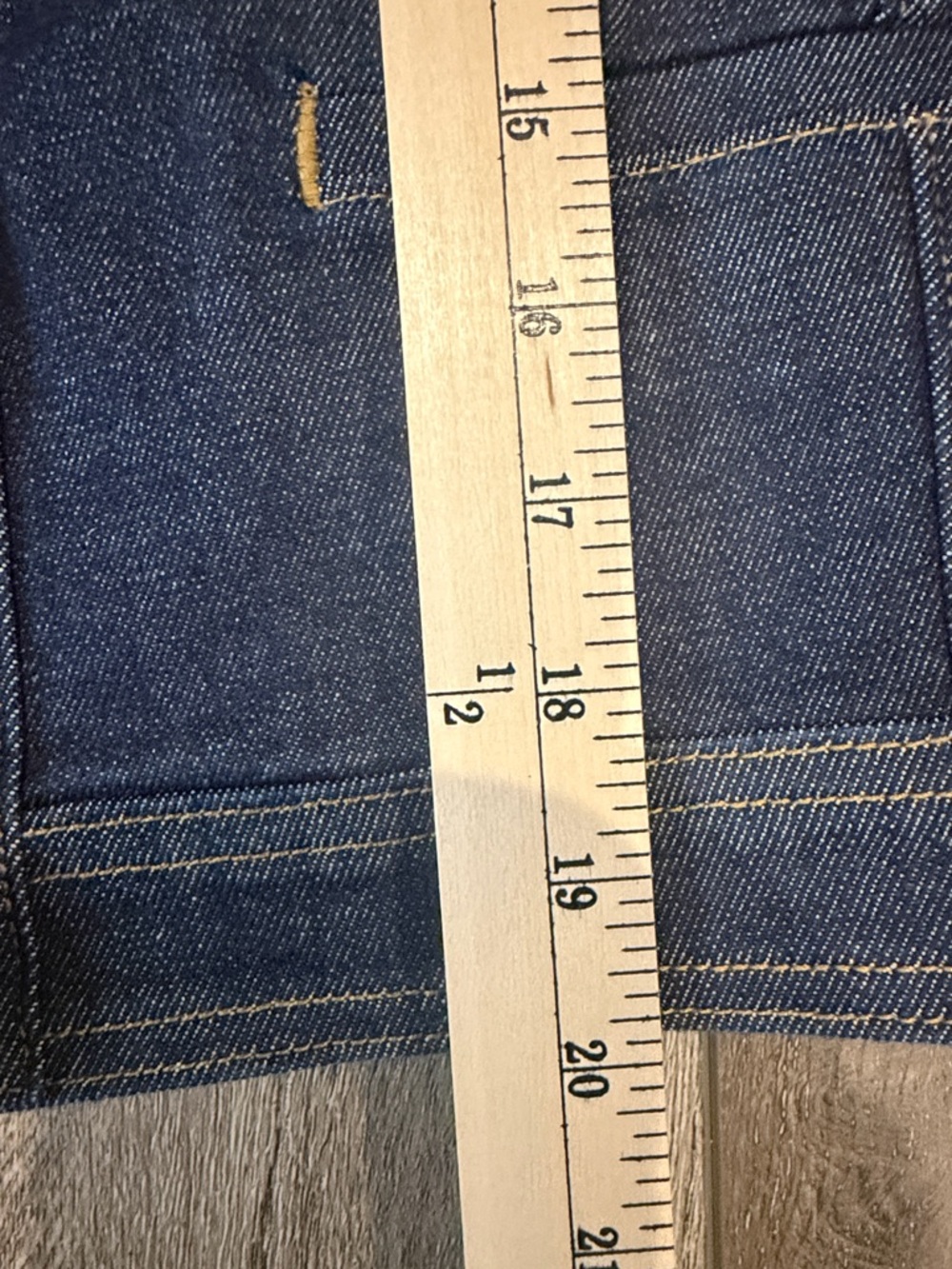 🆕SPANX Dark Blue Jean Jacket with Gold Buttons - Picture 10 of 10